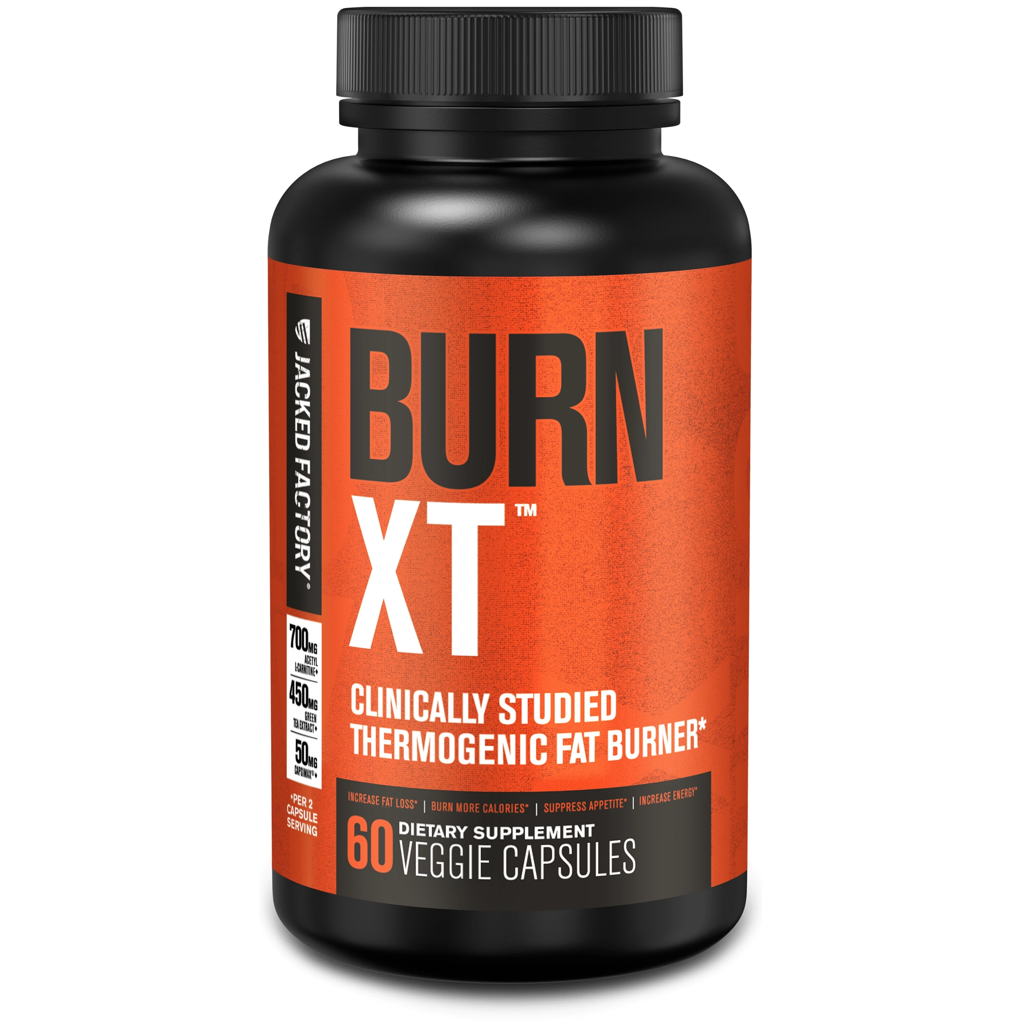 Jacked Factory Burn-XT thermogenic fat burner bottle