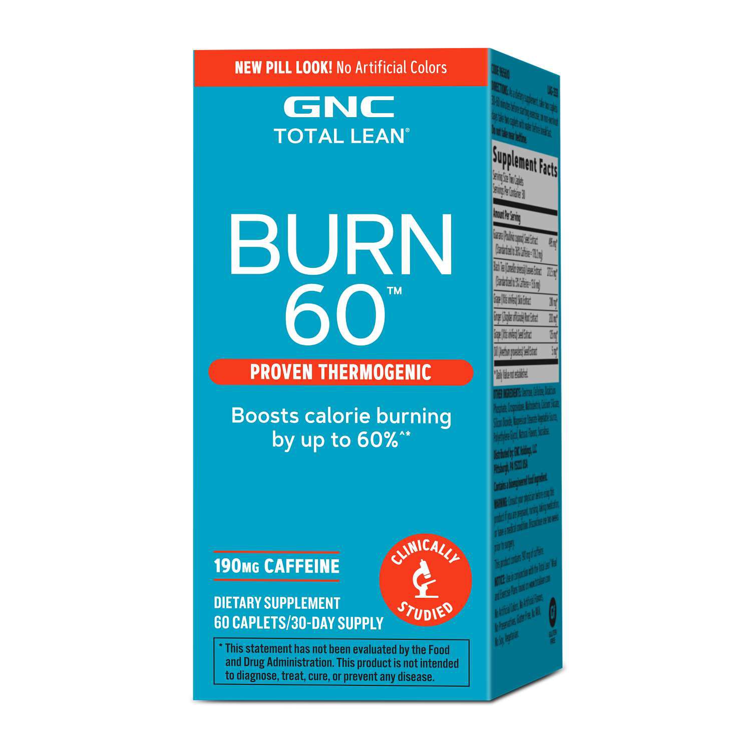GNC Total Lean Burn 60 60-caplet carton